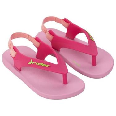 Imagem de Chinelo Infantil Rider Street Sandália Papete, Rosa, Verde, 22