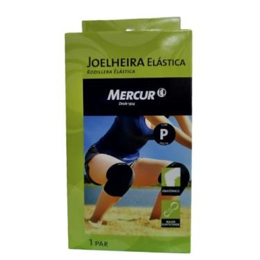 Imagem de Joelheira Elástica Preta Pequena 1 Par - Mercur