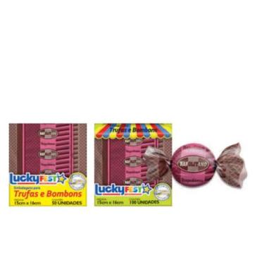 Imagem de Embalagens Para Trufas e Bombons Sabores 15x16cm 100 Unidades - LUCKY 