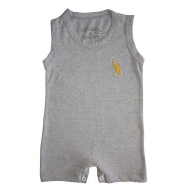 Imagem de Macacão Romper Curto Roupa Bebê Regata Unissex - Patrulha Street, Cinz