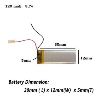 Imagem de Bateria  Mp3 Fone 501230 120mah - - KMIG