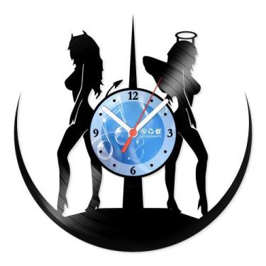 Imagem de Relógio De Parede Disco Vinil Diversos - Anjo ou Demônio - VDI-323 - M