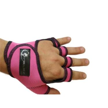 Imagem de Luva de musculação Rosa Triatleta unissex, P, Rosa