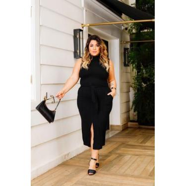 Imagem de Conjunto Plus Size Saia Midi com laço e Blusa Gola Alta - luh may, Pre