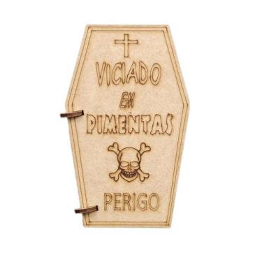 Imagem de Porta Pimenta Sinistro Em Mdf Decorativo - VICIADO EM PIMENTAS