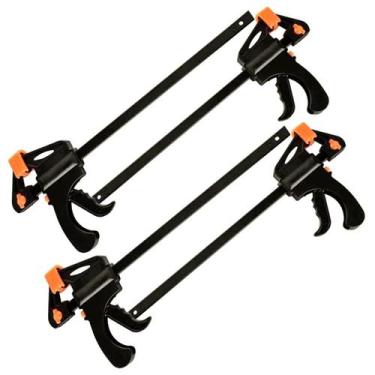 Imagem de 4 Grampos Sargento Aperto Rápido 12 Pol 300mm Marcenaria - I.D.E.A.+PR