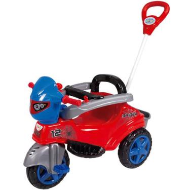 Imagem de Carrinho de Passeio e Pedal Maral Triciclo Baby City Spider, Colorido,
