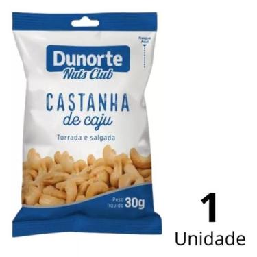 Imagem de Castanha De Caju Torrada E Salgada Dunorte Em Sachê De 30g - Delivery 