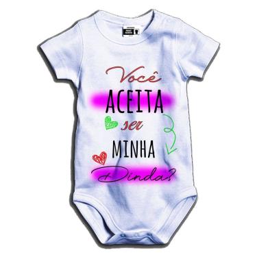 Imagem de Body de Bebê Você aceita ser minha dinda ?