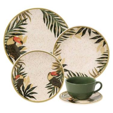 Imagem de Aparelho de Jantar e Chá 30 peças Oxford Unni Tropicano