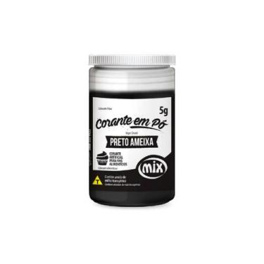 Imagem de Corante Em Pó Para Confeitaria Mix 5g ( Várias Cores), Preto