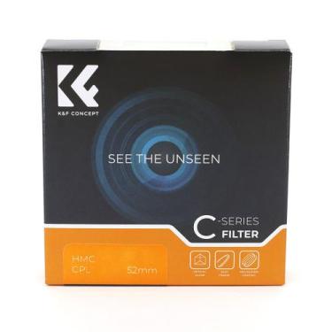 Imagem de Filtro Polarizador Circular CPL  KF Concept  52mm - K&F Concept