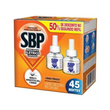 Imagem de Refil de Repelente Elétrico Líquido SBP Led 35ml 2 Unidades