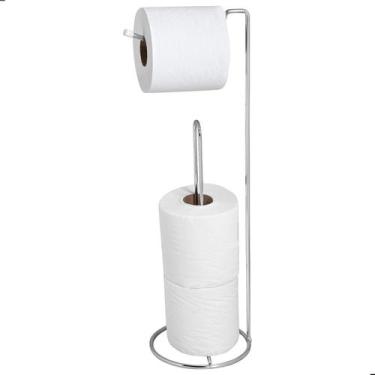 Imagem de Porta Papel Higiênico Cromado De Chão Para Banheiro SF.ARM - ShopForte