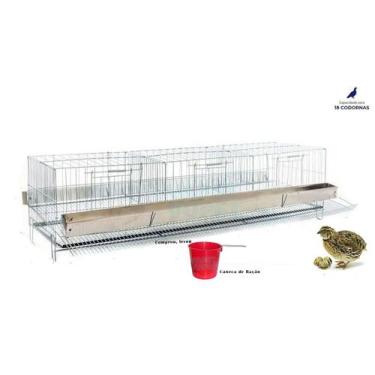 Imagem de Gaiola para 18 Codorna Poedeira Criadeira Aves Ovos - Vapet Vupet    