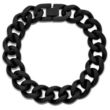 Imagem de Montana Silversmiths Pulseira Midnight Cuban Link, One Size, Metais, Sem Pedra Preciosa
