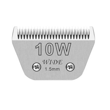 Imagem de Lâminas largas para tosar cães compatíveis com cortadores de cachorro Andis, lâminas de 10 W compatíveis com Oster A5, Wahl km10 cortador de cachorro para cavalo, cão, gato, animais, lâmina afiada de