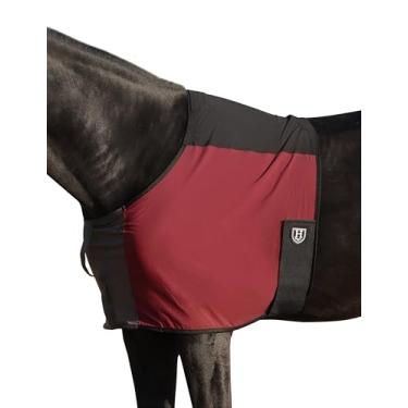 Imagem de Protetor de peito de cavalo elástico e nylon Borgonha M