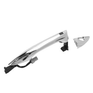 Imagem de Maçaneta Externa Cromada, Maçaneta Externa Com Entrada Sem Chave 82651 3x200, Lado Esquerdo Dianteiro do Motorista para Elantra 2011 a 2016