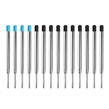 Imagem de SMOOTHERPRO Recargas de Tinta Em Gel, Pacote com 14 Unidades para Caneta Bolt Action e Caneta de Metal Compatível com Parker 0,5 Mm, Preto e Azul (Pr1408)