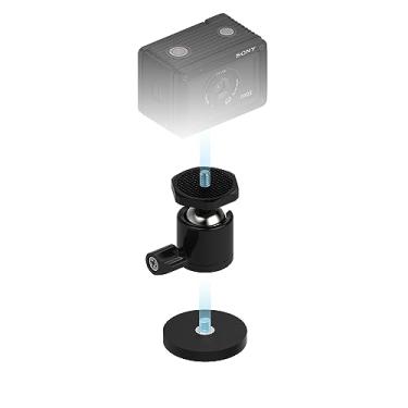 Imagem de SABRENT Montagem magnética revestida de borracha compatível com GoPro e câmeras pequenas (CS-MG43)