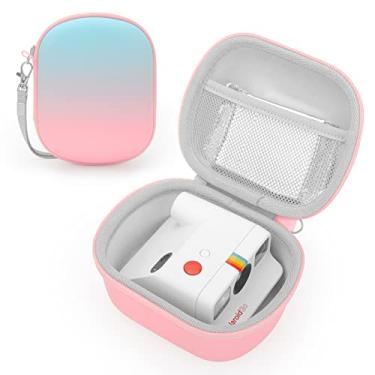Imagem de Yinke Capa para câmera instantânea Polaroid Go, organizador rígido, bolsa de armazenamento portátil (gradiente)