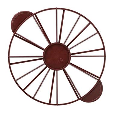 Imagem de Divisor de Bolo, Marcador de Porção de Bolo, Produto Comestível, Redondo, 10/12 Peças, Marcador de Fatia de Bolo, Cortador de Porção Igual, Divisor de (Vermelho Escuro (Marrom)