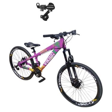 Imagem de Bicicleta 26 VikingX Tuff25 21v Cambio Traseiro Shimano Freeride Disco Mecânico Pneu Slick 1.50-Unissex