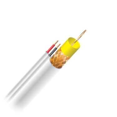 Imagem de Cabo Coaxial Cabletech Rff 4 Mm Bipolar Rf75 0,4 / 2,5 + 2X26 85% Malh