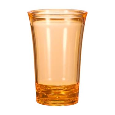 Imagem de HARFINGTON Copos de shot de poliestireno de 34 g Copos de shot ombré multicoloridos a granel para coquetéis redondos copos de shot bebidas alcoólicas, laranja