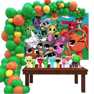 Imagem de Kit Decoração Festa de Aniversário Infantil Sprunki