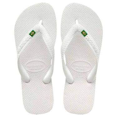Imagem de Chinelo Havaianas Brasil Branco Top Lançamento H001 - Feminino