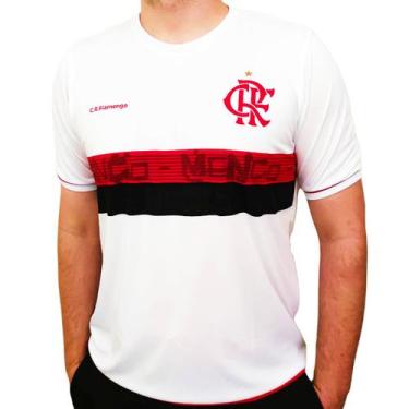 Imagem de Camisa Flamengo Dry Branca Approval Braziline Oficial - Masculino, M, 