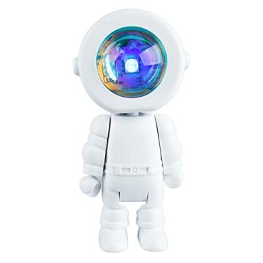 Imagem de Lâmpada de robô Astronauta, Rotação de 360 ​​graus, Carregamento USB, Lâmpada de Projeção LED, para Quarto de Criança, Luz de Fundo Ao Vivo (7 Mudança de cor)