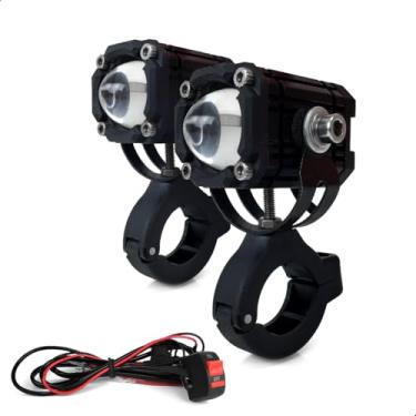 Imagem de Farol de Milha Kit Farol de Milha Auxiliar Pra Moto U94 25w Compact A Prova D'agua