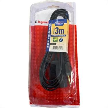 Imagem de Extensao Daneva Cordao Prolongador Paralelo 2 Polos 0,75Mm Preto - 3M 