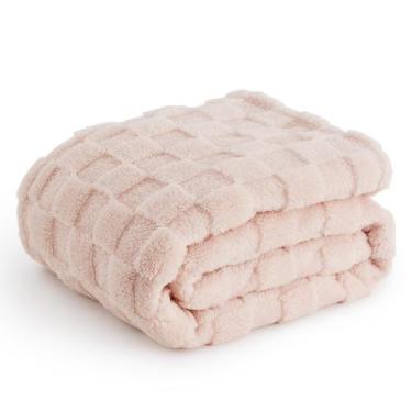 Imagem de Cobertor de Flanela Rosa Bedsure - 130 x 150 cm