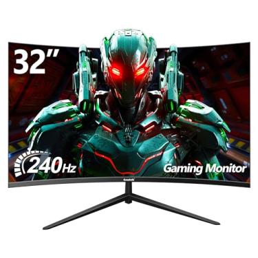 Imagem de Gawfolk 32 Inch Curved Gaming Monitor 240Hz, 1800R PC Monitor Full HD 1080P, Frameless Computer Dispaly with Freesync and Eye Care Technology, Wall Mountable