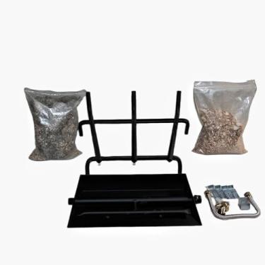 Imagem de Americangaslogs 18" -30" Bandeja De Queimador Para Lareira A Gás Queimador De Lareira A Gás Toras De Gás Queimador De Propano (18 Polegadas Dois Tubos) (16,5 Polegadas Dois Tubos)