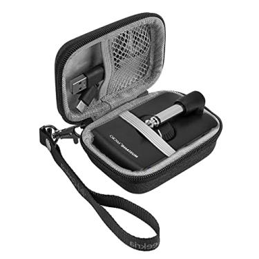 Imagem de Geekria Capa protetora compatível com micro fone de ouvido Fender Mustang, bolsa de transporte rígida de substituição com armazenamento de cabos (cinza)