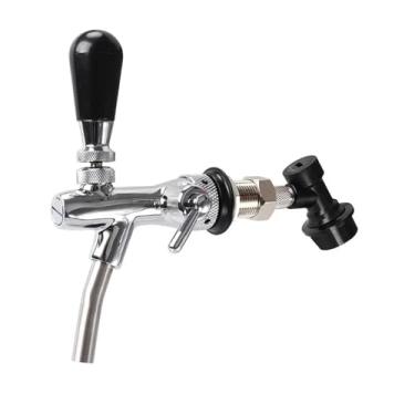 Imagem de Fabricação caseira de cerveja Beer Faucet Adjustable Beer Tap With Liquid Ball Lock Disconnect Beer Dispenser Wall Fridge Install Beer Keg Tap For Homebrew Acessórios para vinho