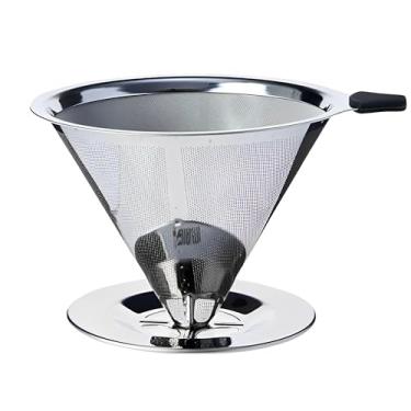Imagem de Coador Filtro De Café 103 Inox Peneira Aço Reutilizável Dúravel Sem Uso De Papel Premium