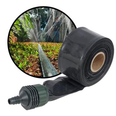 Imagem de Mangueira irrigação SANTENO microperfurada microfuros fita irrigação p