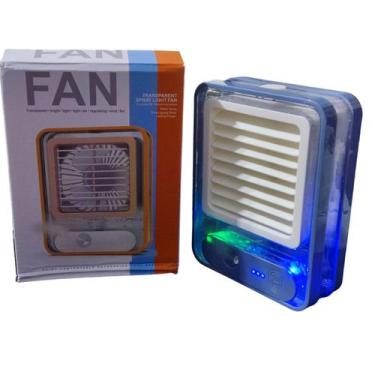 Imagem de Mini Ventilador USB Portátil Umidificador Climatizador de Ar 3 Velocid