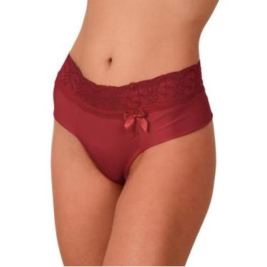 Imagem de Calcinha vip lingerie microfibra lisa fio duplo, G