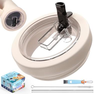 Imagem de Tampa flip de canudo à prova de vazamento de 850 g para Stanley Quencher, substituição de tampa de copo de 850 g para acessórios de copo Stanley, tampas de copo de silicone sem derramamento para copo