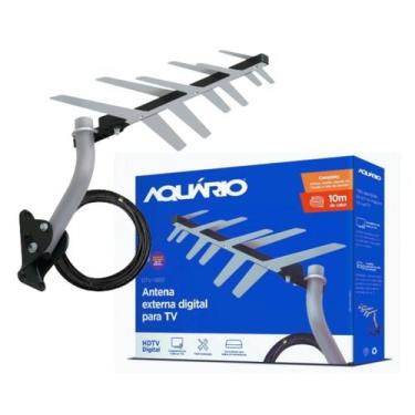 Imagem de Kit Antena Externa Digital Aquário Dtv1500 + Acessórios 3em1