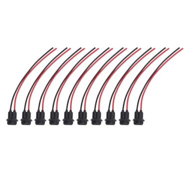 Imagem de 10pcs T10 Lâmpadas LEDs Soquetes Plug Fiação Arnês Impermeabilização de Borracha T10 Lâmpadas LEDs Adaptador de Arame para Carros Trailers de Caminhões Barcos (T10-3)