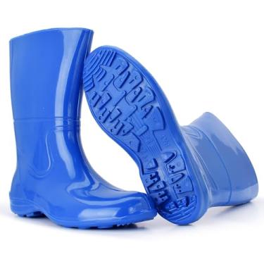 Imagem de Bota Plástica Para Limpeza Faxina Antiderrapante Super Leve (AZUL, BR, Adulto, Numérico, 35)