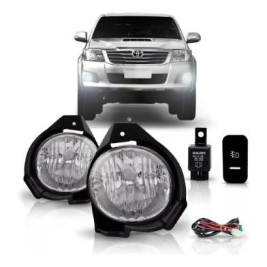 Imagem de Kit Farol Milha Auxiliar Hilux Srv 2012 2013 2014 2015 Pick-up - SP AC